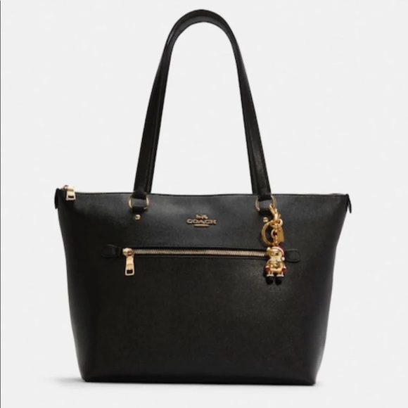 NWT Coach Santa Bear Bag Charm Keychain - Picture 8 of 9